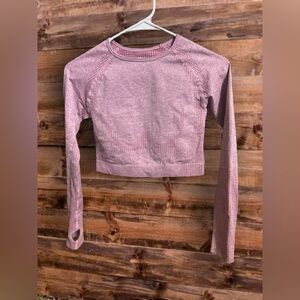 Seamless Crop Yoga Long Sleeve